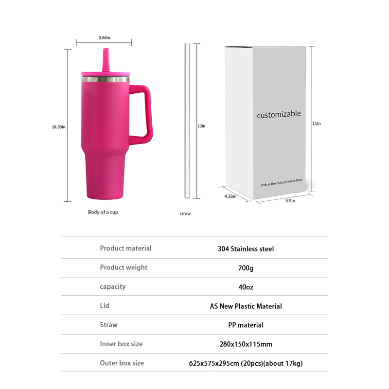 40 oz H2.0 Stick Diamond Tumbler with Handle Stainless Steel Travel Tumbler Reusable Vacuum Insulated Cup Travel  Mug