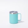 YEDI 12oz Cream Tumbler With Handle Stainless Steel Vacuum Insulated Travel Mug with Splash-Proof Lid Metal Straw and Brush