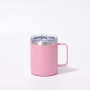 YEDI 12oz Cream Tumbler With Handle Stainless Steel Vacuum Insulated Travel Mug with Splash-Proof Lid Metal Straw and Brush