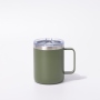 YEDI 12oz Cream Tumbler With Handle Stainless Steel Vacuum Insulated Travel Mug with Splash-Proof Lid Metal Straw and Brush