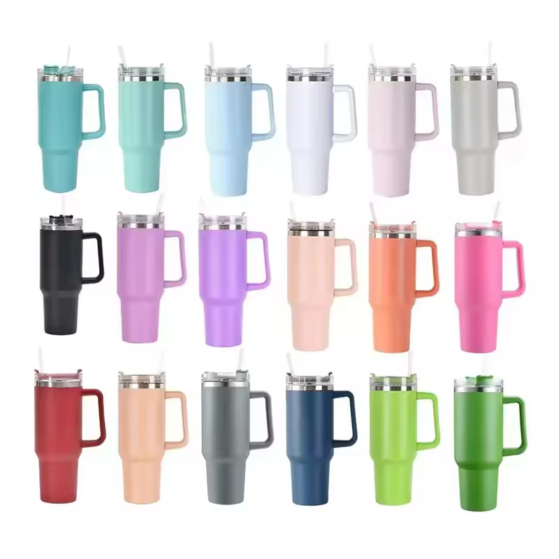 YEDI Wholesale H1.0 40oz Stainless Steel Double Wall Insulated Vacuum Tumbler Travel Mug with Handle