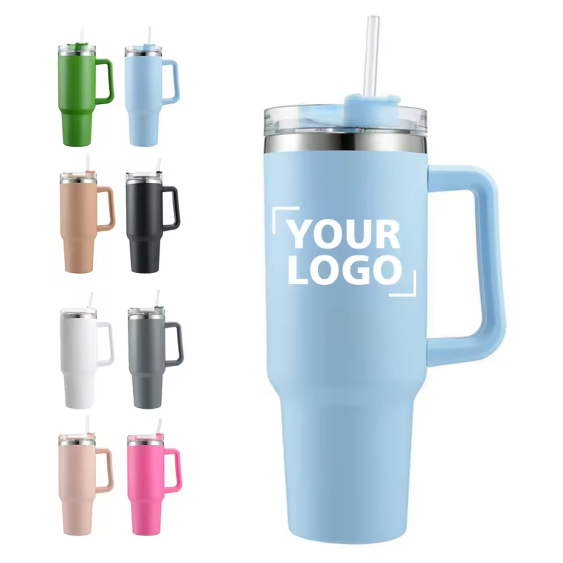 YEDI Wholesale H1.0 40oz Stainless Steel Double Wall Insulated Vacuum Tumbler Travel Mug with Handle