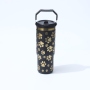 YEDI New 20oz 304 Stainless Steel Insulated Cup Cute Stitch Large Capacity Outdoor Portable Vacuum Cup With Handle and Straw
