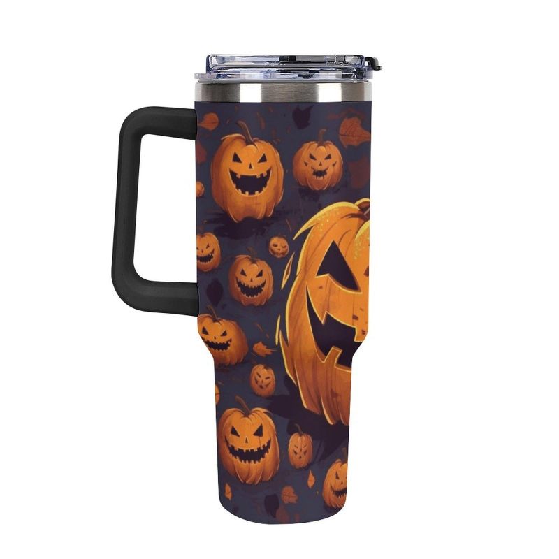 YEDI 40oz H1.0 Double Wall Vacuum Tumbler Stainless Steel Travel for Mugs with Handle and Lid Reusable Customizable Logo