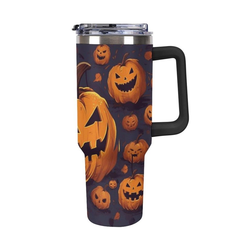 YEDI 40oz H1.0 Double Wall Vacuum Tumbler Stainless Steel Travel for Mugs with Handle and Lid Reusable Customizable Logo