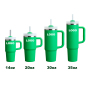 Tumblers with Straw Custom Cups Lid with Handle Double Wall Coffee  Wholesale Stainless Steel Water Bottle 14oz 20oz 30oz 35oz