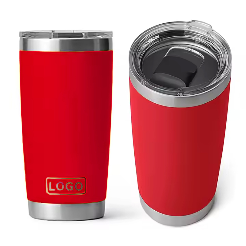 YEDI 20oz Double Wall Stainless Steel Tumbler Magnetic Lid for Original Slide Tumbler Customizable Logo Vacuum Insulated Coffee 