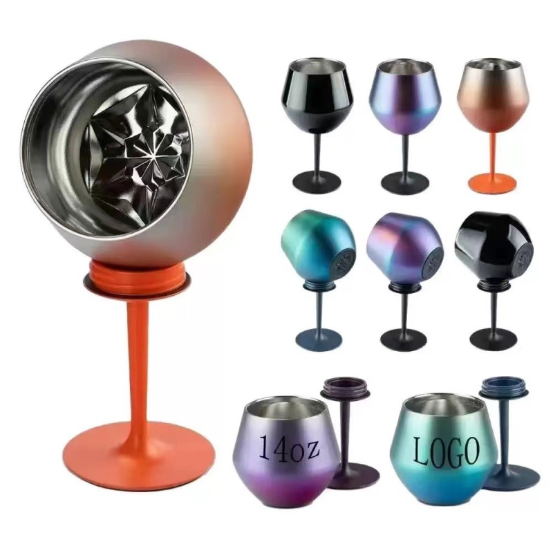 Hot Sale 414ml Stainless Steel Ice Cream Cup Multi-Function Goblet Snack Cup Silver Glassware