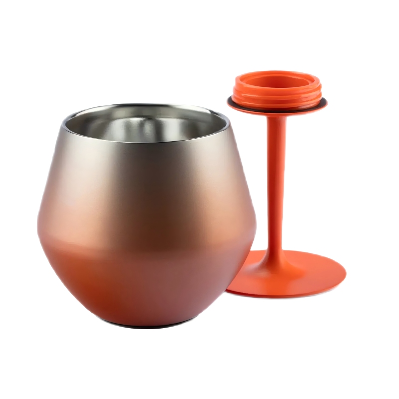 Hot Sale 414ml Stainless Steel Ice Cream Cup Multi-Function Goblet Snack Cup Silver Glassware