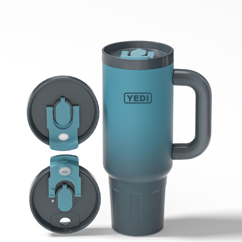 YEDI Custom Logo 40 oz Leak Proof Stainless Steel Tumbler Wholesale Insulated Double Wall Coffee 40oz Tumbler With Straw Handle
