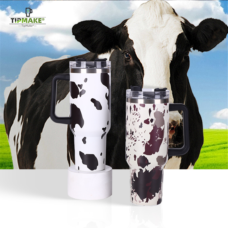 YEDI 40oz Double Wall Stainless Steel Vacuum Travel Mug With Handle and Lid