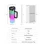 Tumblers Wholesale Bulk Custom Coffee Mug Stainless Steel Tumbler 40oz Outdoor Drinking Cup 40 oz Tumbler With Handle and Straw