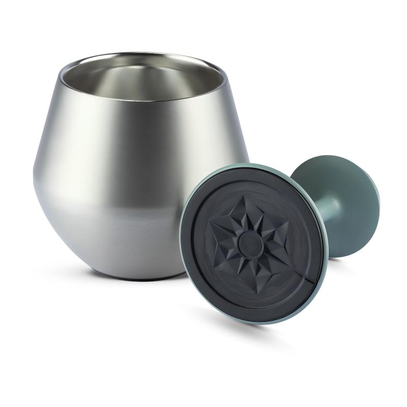 304 Stainless Steel Vintage Wine Goblet Unbreakable Single Wall Long Stem Wine Glasses Tumbler Cup with Custom logo