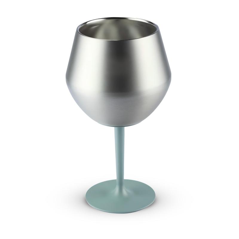 304 Stainless Steel Vintage Wine Goblet Unbreakable Single Wall Long Stem Wine Glasses Tumbler Cup with Custom logo