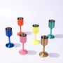Custom Logo 304 Stainless Steel Red Wine Glass Single-Wall Stemware Dishwasher Safe for Home Restaurant Bulk 50ml 100ml