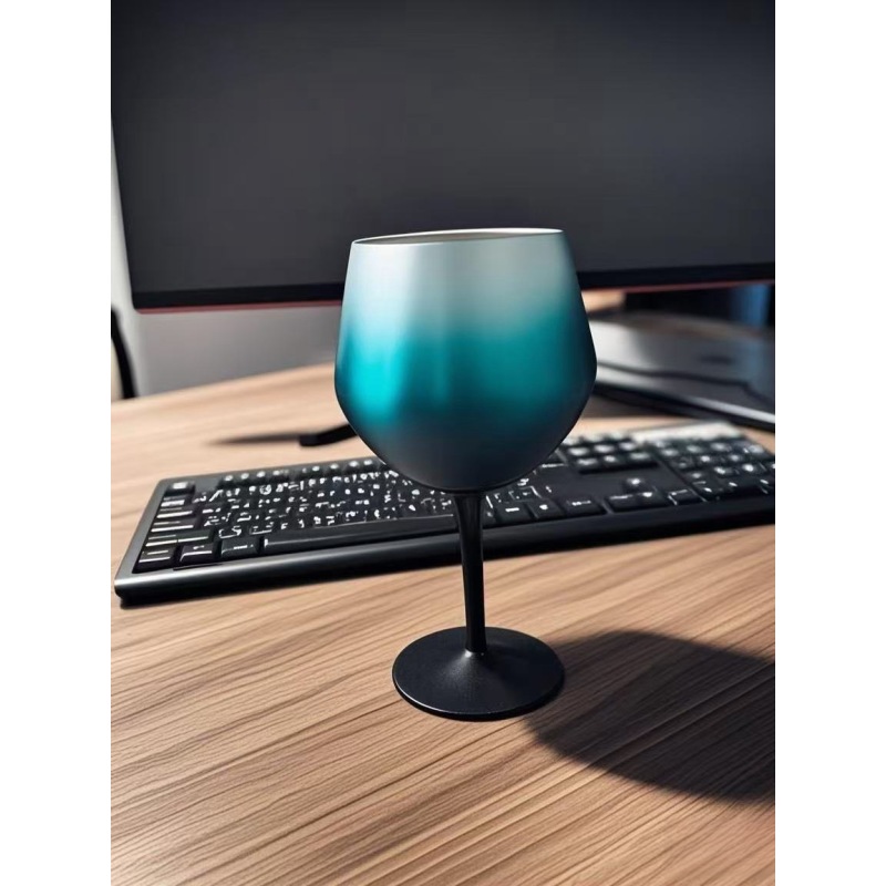 Stainless Steel Tumbler Goblet 414ml High Grade Barware Stainless Steel Dinner Cup Metal Champagne Red Wine Goblet
