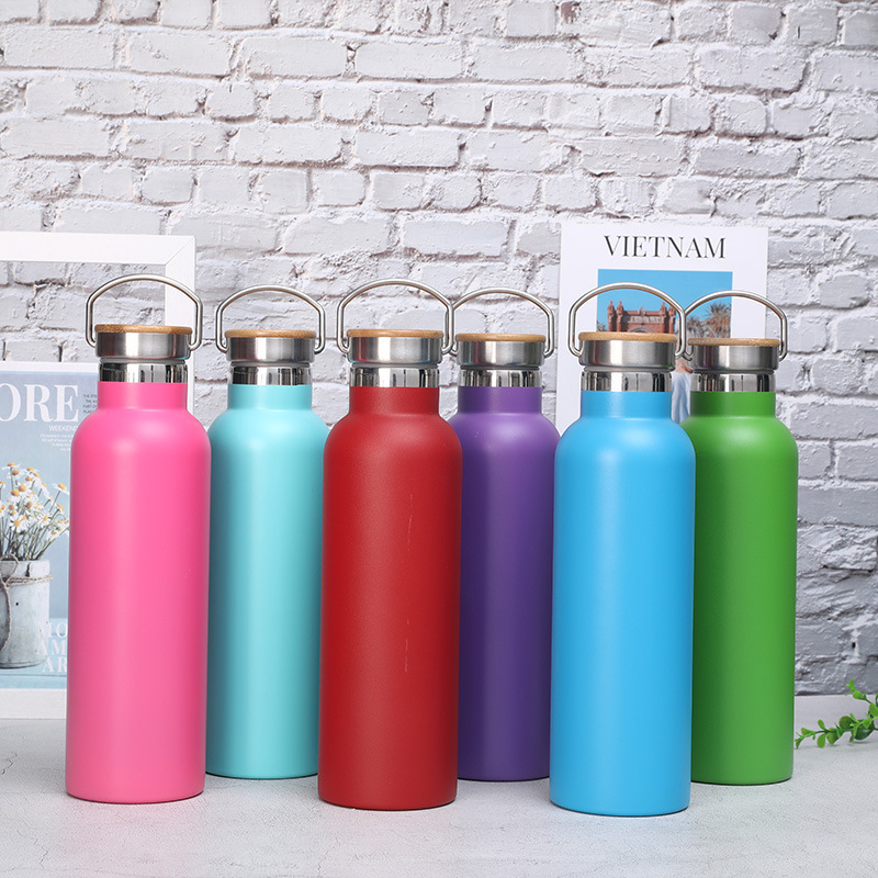 YEDI Custom logo 500ml 1000ml Eco-Friendly Double Wall Vacuum Insulated Stainless Steel Water Bottle Outdoor Kettle with Lid