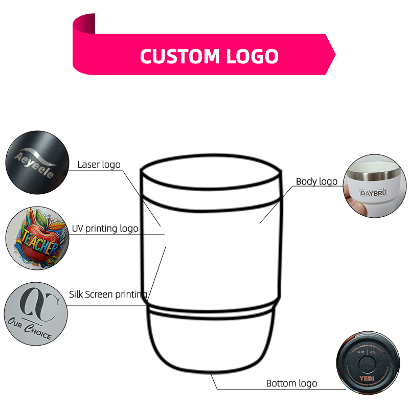 Customizable logo Insulation Stainless Steel 8oz Navy Stackable Mug 8 Ounce Navy Stackable Cup with Magnetic Lid Magslider 8 oz