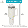 YEDI Best Seller 40oz Double Wall Stainless Steel Vacuum Travel Mug Handle and Lids Top Sales Drink Cup