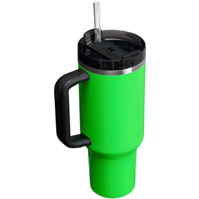 Most Popular 40 oz Double Layer Stainless Steel Party Mug New Bright Neon Light Color 40 oz Vacuum Insulation Outdoor New Most
