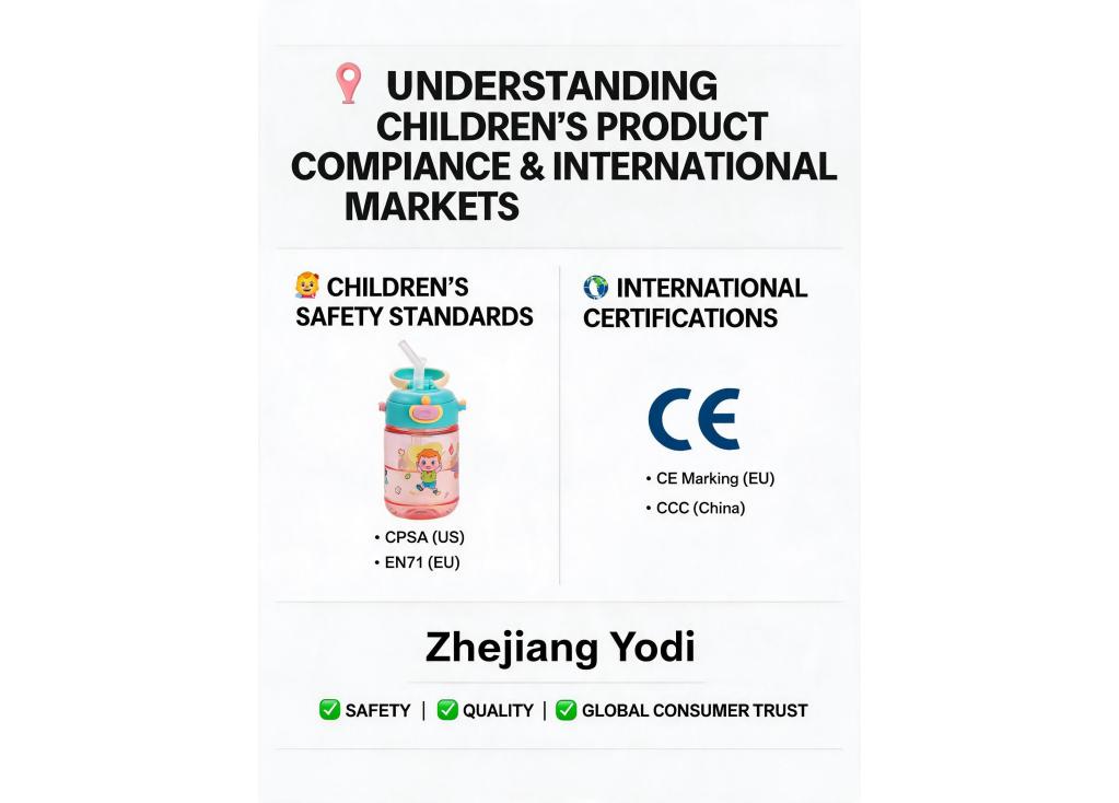 Do manufacturers comply with specific standards for products intended for children or for different international markets?