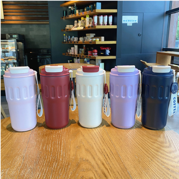 New fashion personality coffee cup simple direct drinking cup office home thermos cup