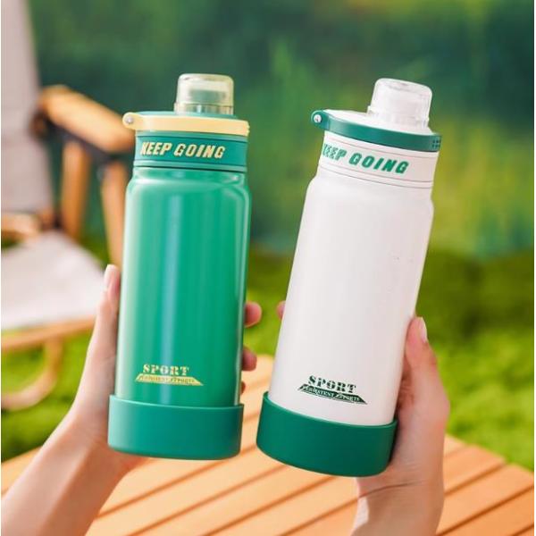 Stainless steel insulated cup portable outdoor sports kettle large capacity space direct drinking water bottle