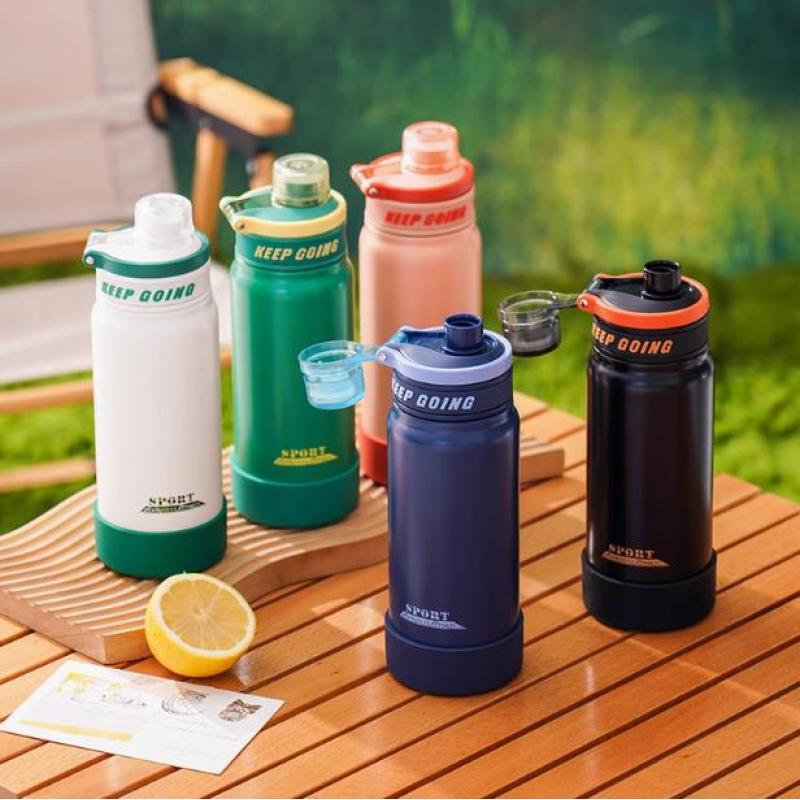 Stainless steel insulated cup portable outdoor sports kettle large capacity space direct drinking water bottle