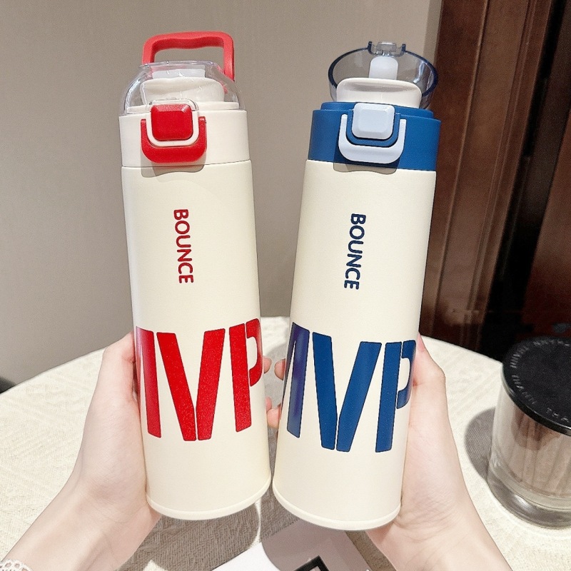 316 stainless steel simple sports water cup men and women portable bounce direct drinking pot high insulation cup