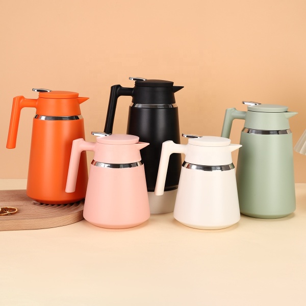 Nordic Style Vacuum Insulated Steel Teapot For Tea Simple Office Coffee Pot Tea Set Gift