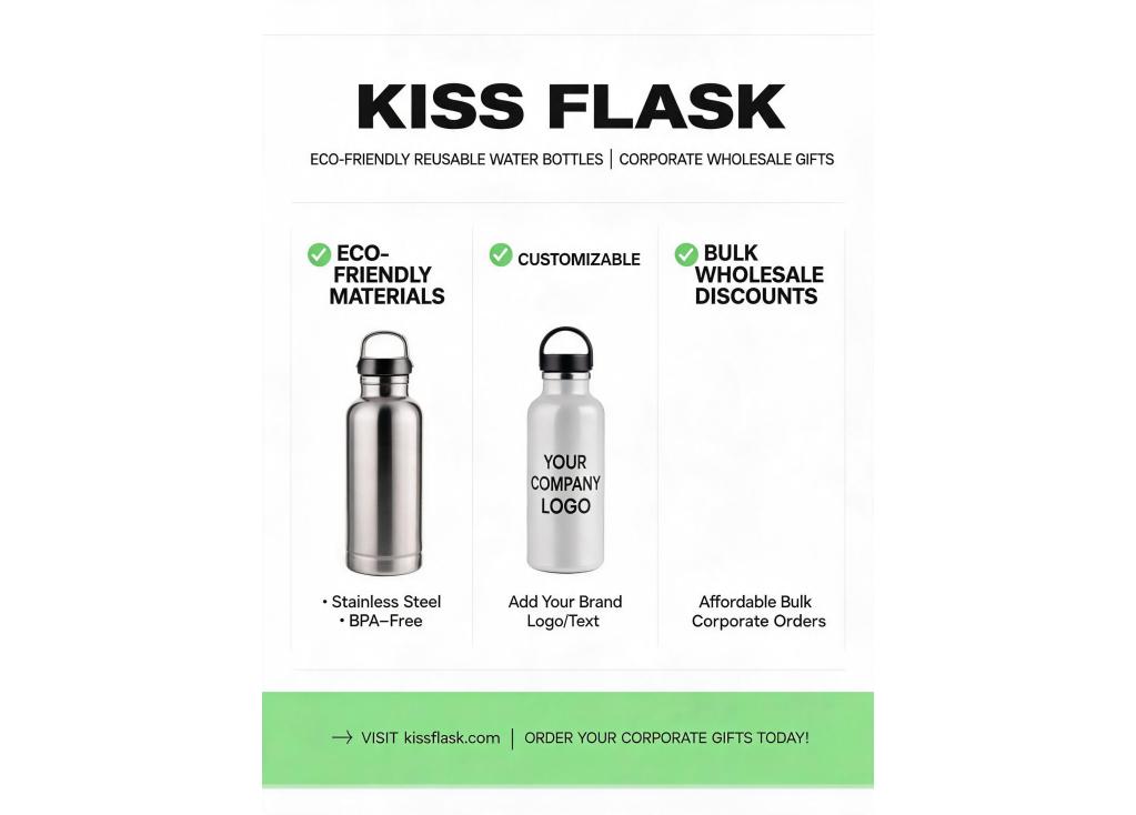 What are the best wholesale options for eco-friendly reusable water bottles as corporate gifts?