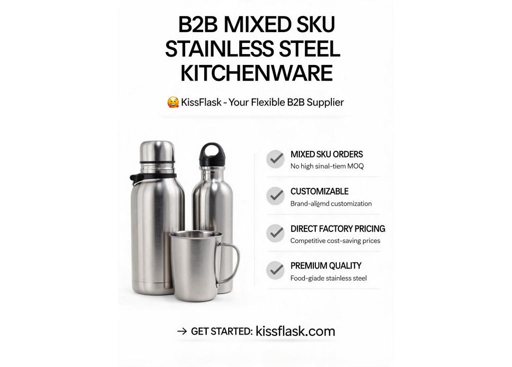 Are there B2B suppliers offering mixed SKU orders for stainless steel kitchenware?