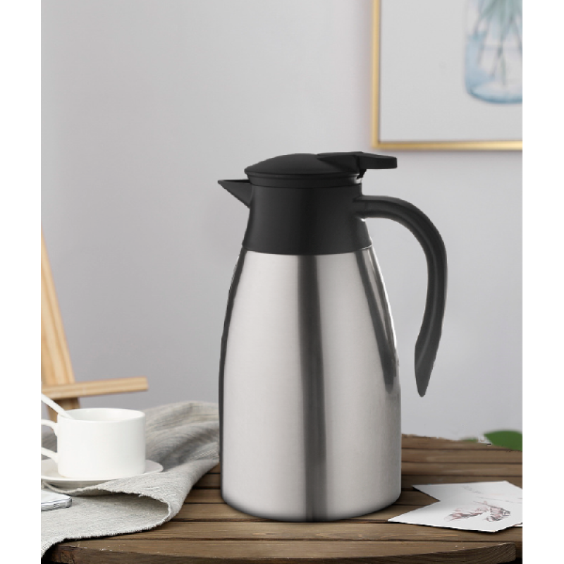 Stainless Steel Vacuum Coffee Carafe 1500 ML - Insulated Thermal Flask for Coffee， Tea， Hot &Cold Water,  Beverage Hot—— 12 Hours Hot ,24 Hours Cold