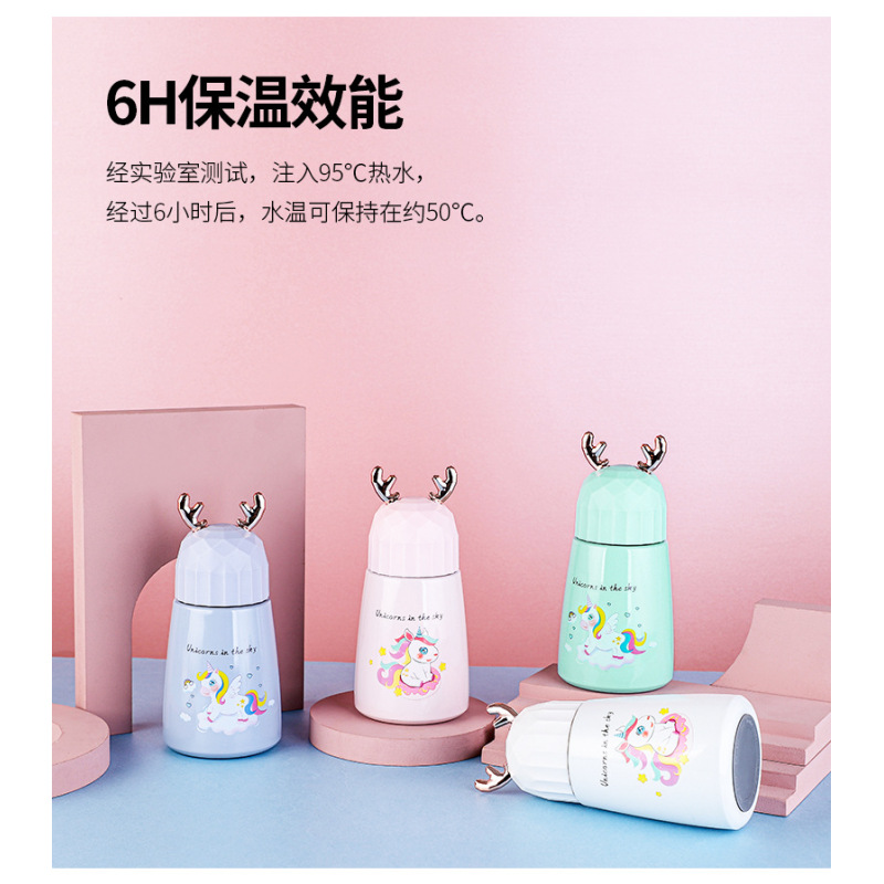 Creative and cute custom 304 stainless steel elk thermos cup