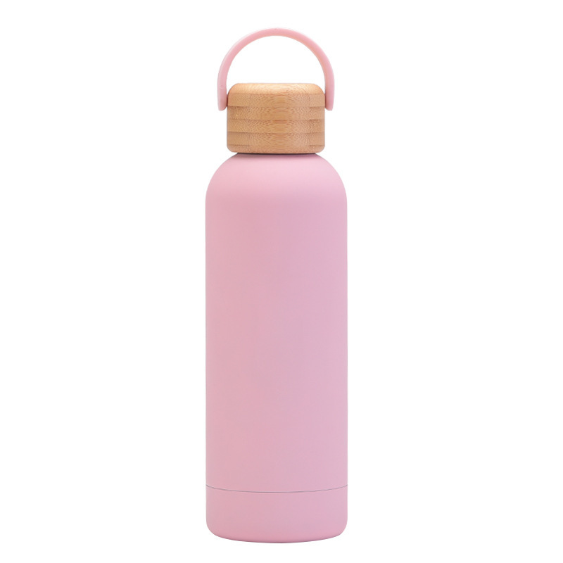 Steel Vacuum Insulated Milk Bottle with Bamboo Lid 240-750ml