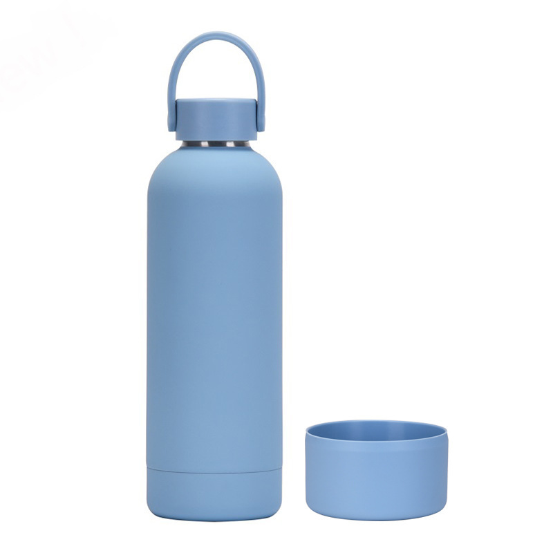 Steel Vacuum Insulated Milk Bottle with Bamboo Lid 240-750ml