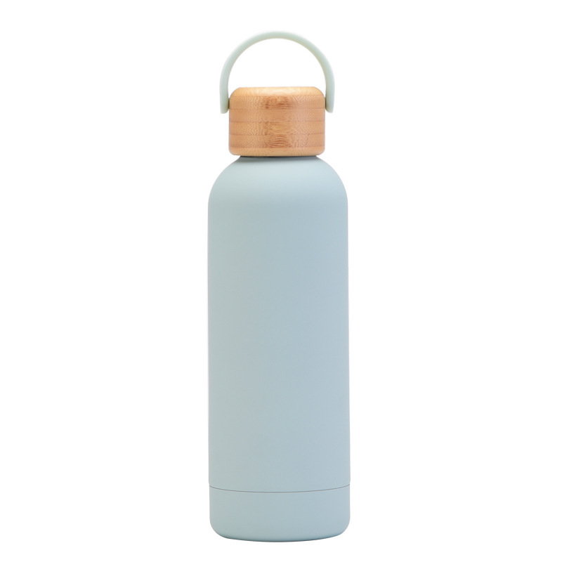 Steel Vacuum Insulated Milk Bottle with Bamboo Lid 240-750ml
