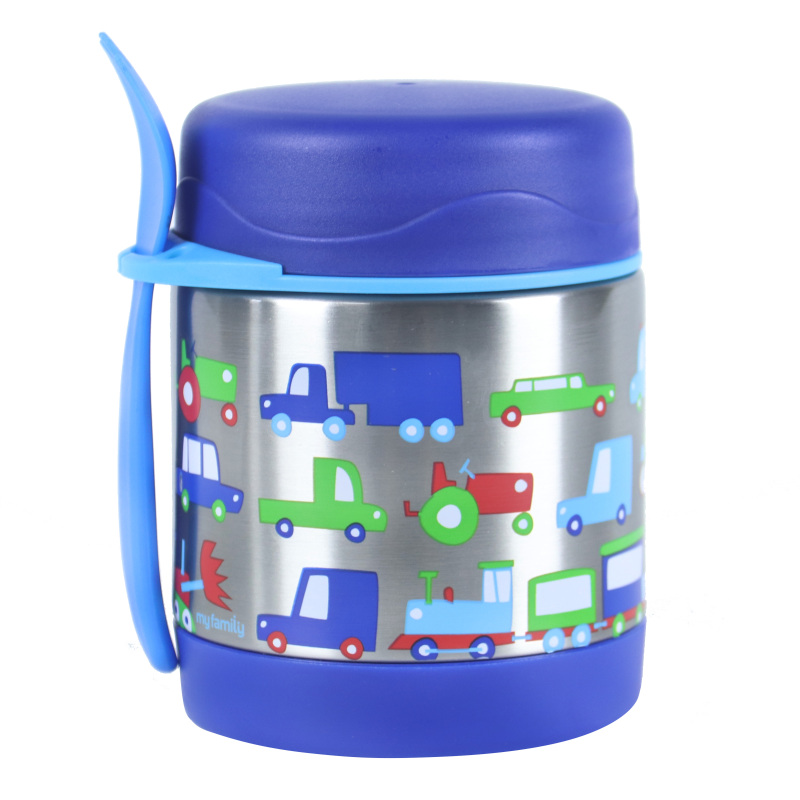 300ml Kids Stainless Steel Thermos Lunch Box with Spoon