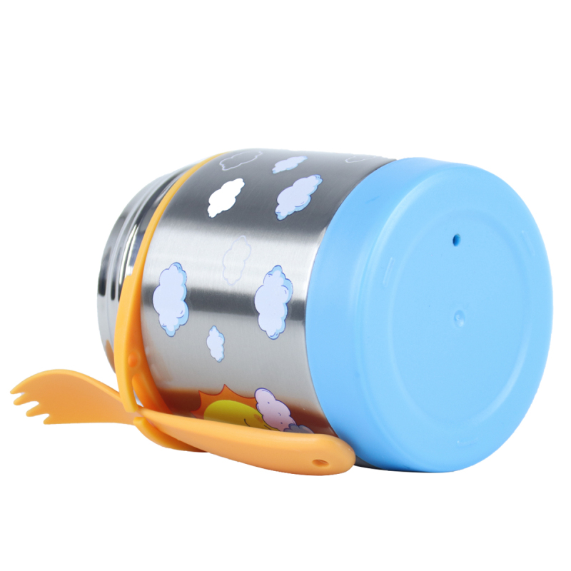 300ml Kids Stainless Steel Thermos Lunch Box with Spoon