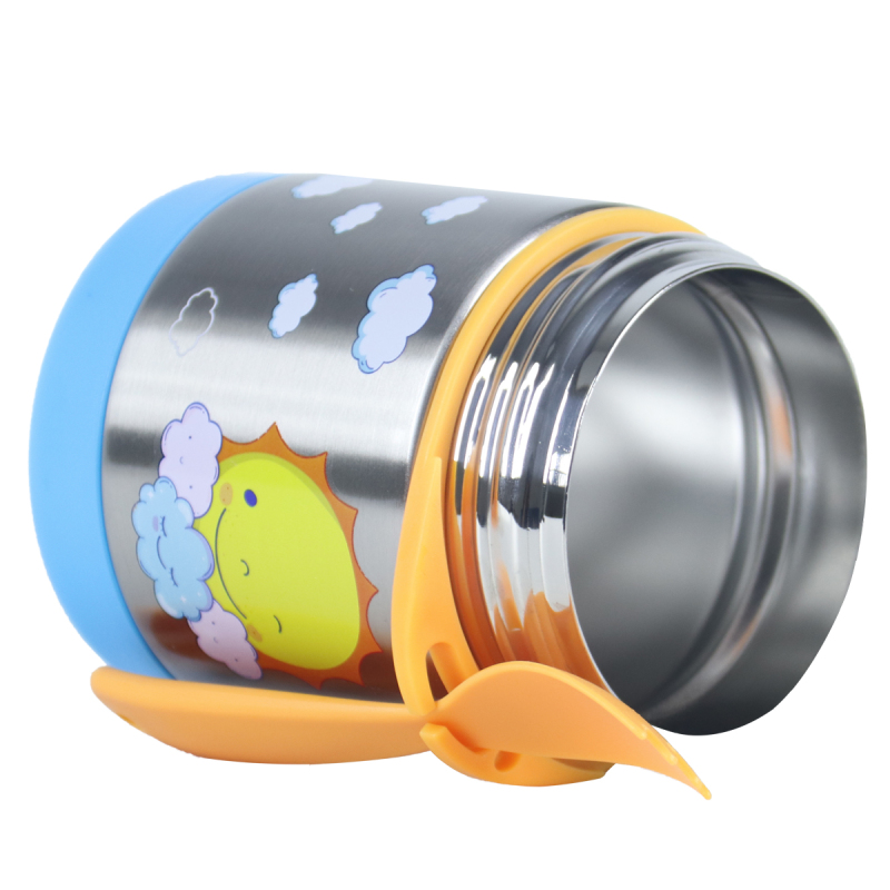 300ml Kids Stainless Steel Thermos Lunch Box with Spoon