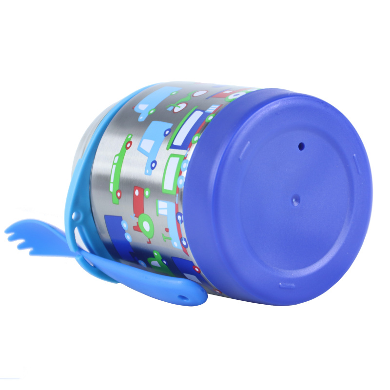 300ml Kids Stainless Steel Thermos Lunch Box with Spoon