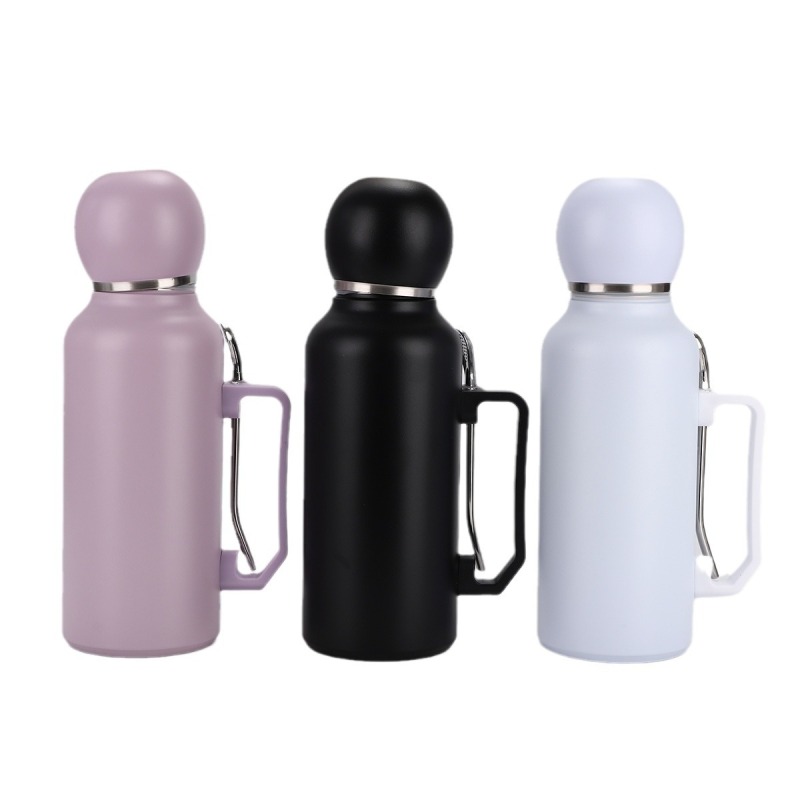 Yerba Mate Thermos with Handle, 1300ml Vacuum Insulated