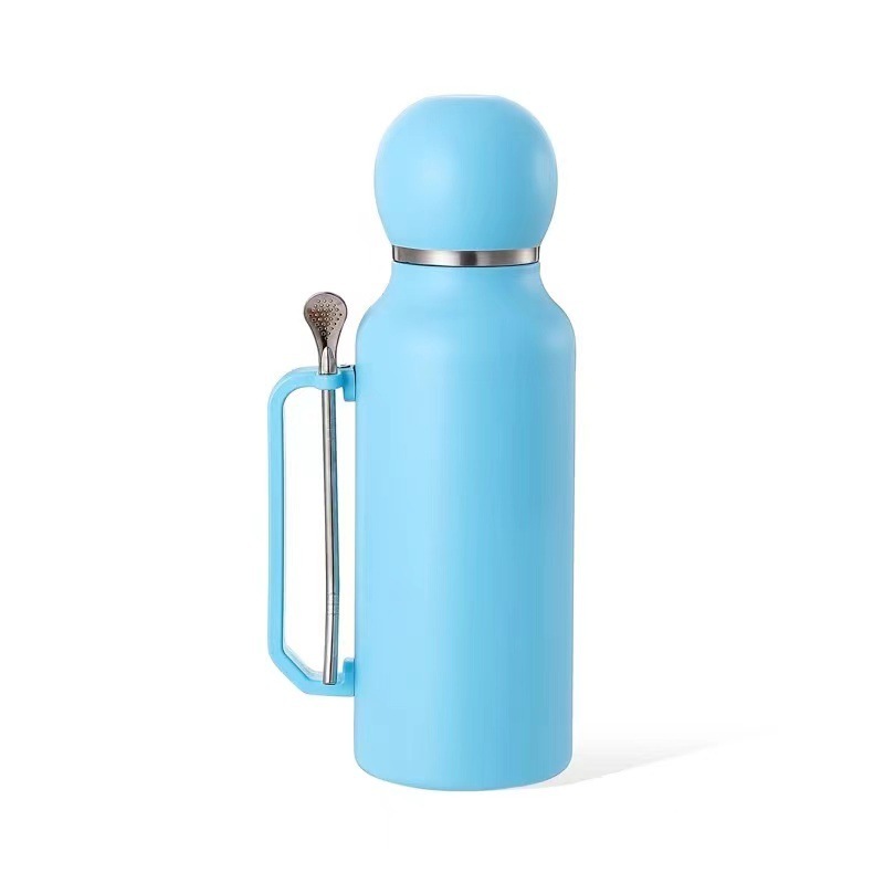Yerba Mate Thermos with Handle, 1300ml Vacuum Insulated