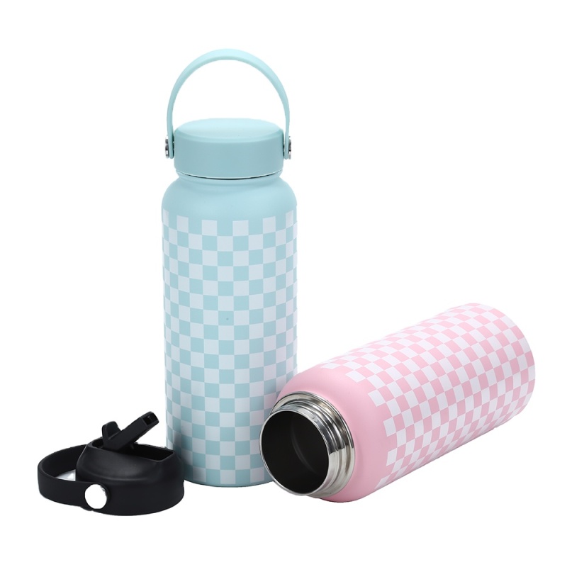 Lookeflask 32oz Double Wall Vacuum Sports Bottle - Cold 24hrs