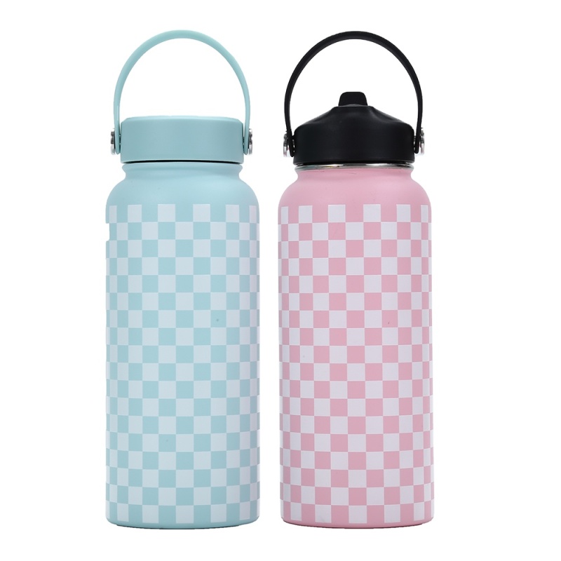 Lookeflask 32oz Double Wall Vacuum Sports Bottle - Cold 24hrs