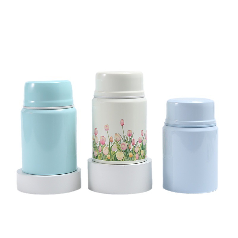 Kids 450ml Stainless Steel Lunch Thermos with Spoon