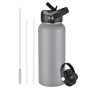 Vacuum Insulated Stainless Steel Water Bottle with Flat Lid