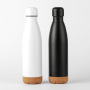 Cola-Shaped Stainless Steel Water Bottle 500ml with Cork Bottom