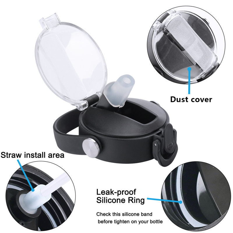 Replacement Straw Lids for Vacuum Insulated Bottles - Wholesale
