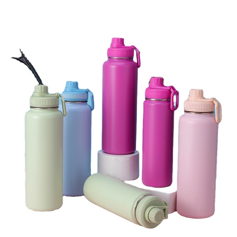 Powder Coated Stainless Steel Sports Tumbler - Water Bottle